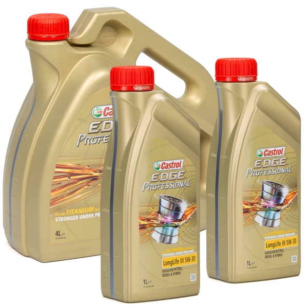 Set Ulei Motor Castrol Edge Professional Long Life III 5W-30 4L + 2 Buc Ulei Motor Castrol Edge Professional Long Life III 5W-30 1L